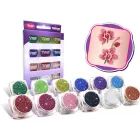 TyToo: Set de purpurina para tatuajes de brillo - 12 x 2,5 ml, colores básicos