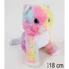 Chat arc-en-ciel, 18 cm