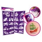 TyToo: Zestaw szablonów pojazdów do tatuaży brokatowych