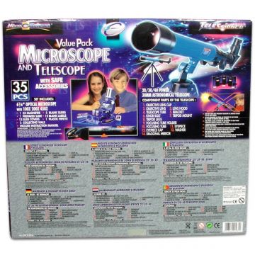Astronomski teleskop in mikroskopski komplet - .slika