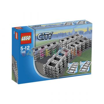 LEGO CITY: Egyenes és ívelt sínek 7896