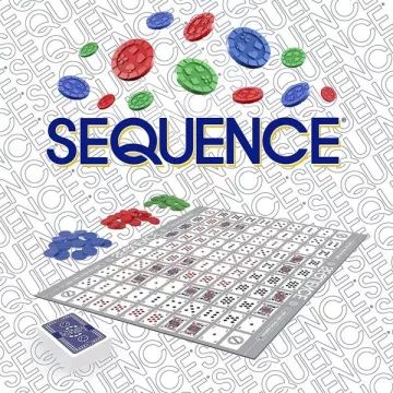 Sequence - gioco da tavolo con carte da gioco, con istruzioni in ungherese. - .immagine