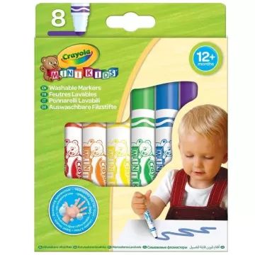 Crayola Mini Kids: Conjunto de marcadores infantis - 8 peças