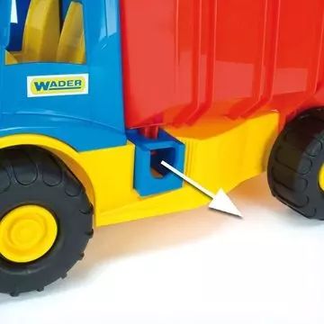 Wader: Wywrotka z zestawem kręgli 38 cm - .zdjęcie 
