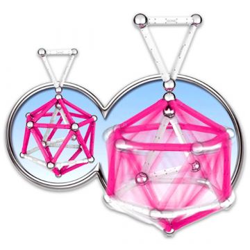 Geomag: Set 66 barvnih kosov za deklice - .slika