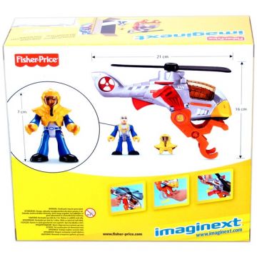 Fisher-Price: Imaginext Gospodarji neba - sivi helikopter s pilotom - .slika