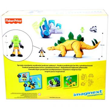 Fisher-Price: Imaginext dinozavri - Veliki Stegosaver s rudarjem - .slika