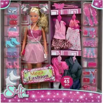 Steffi Love: set di gioco guardaroba Steffi Mega Fashion - 45 pezzi - .immagine