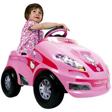 Pozdravljeni Kitty električni dirkalni avto - 6V - .slika