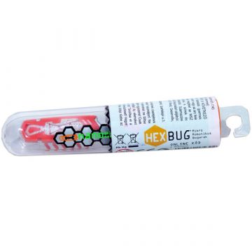 Hexbug - rdeča fluorescenčna nano hrošča v epruveti - .slika