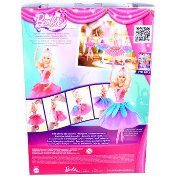 Barbie: Barbie in rožnati baletni čevelj - Princesa Krystin z zamenljivim krilom - .slika