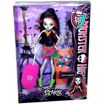 Monster High: Scaris Paraváros baba - Skelita Calaveras kiegészítőkkel