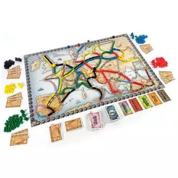 Ticket to Ride Evropa - železniční desková hra, v maďarštině - .obrázek