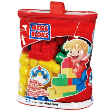 Mega Bloks: Építőkockák 24 db piros táskában