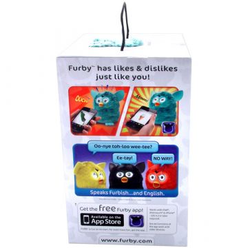 Interaktivna bela plišasta figura Furby - .slika