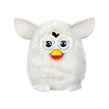 Interaktivna bela plišasta figura Furby - .slika