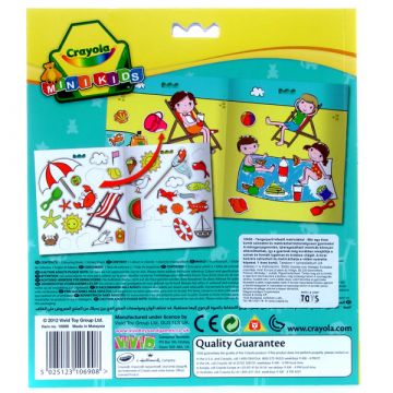 Crayola Mini Kids: Obala 24 listov pobarvanka z nalepkami - .slika