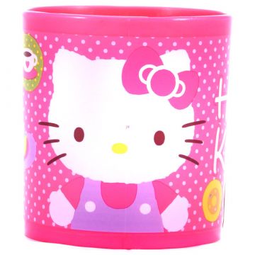 Pozdravljena Kitty: rožnati plastični vrč - .slika