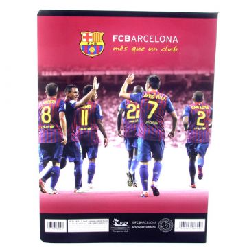 FC Barcelona: modra A5 črtasta zvezek - 1. razred 14-32 - .slika