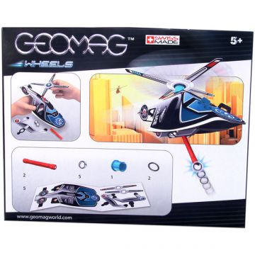 Geomag 15-delni komplet policijskega helikopterja s kolesi - .slika