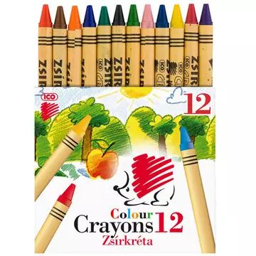 ICO Riccio: Set di pastelli a cera colorati - 12 pezzi