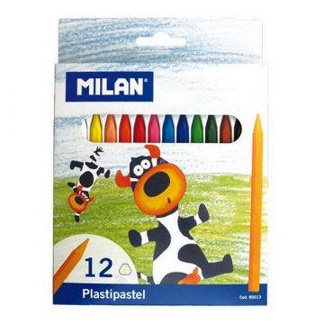 Milan színes pasztellkréta - háromszögű - 12 db
