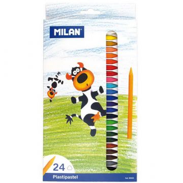 Milan színes pasztellkréta - háromszögű - 24 db