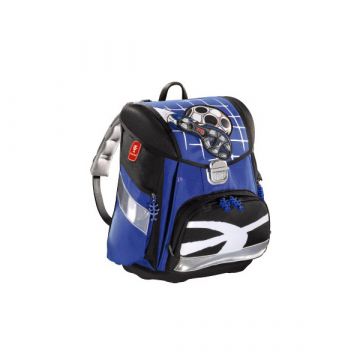 Hama komplet šolske torbe - 5 delni - Modra z nogometom - .slika