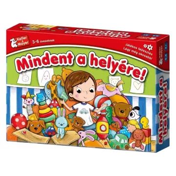 Juego educativo para colocar todo en su lugar.
