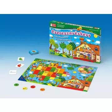 Kirsebærhaven - et brætspil på ungarsk. - .billede