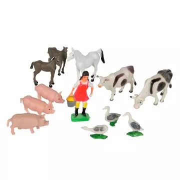 Eichhorn: Leven op de boerderij - houten speelgoedset - .afbeelding