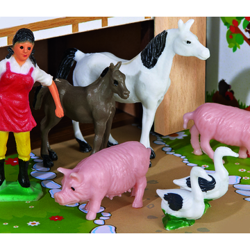Eichhorn: Élet a farmon - fa játékszett - . kép