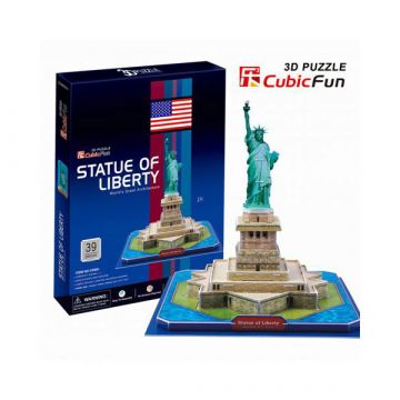 3D puzzle Kip Svobode iz New Yorka - 39 kosov - .slika