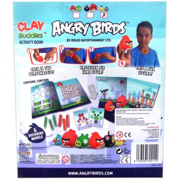 Angry Birds: Začetni komplet za oblikovanje ptic - rdeča ptica in zelena svinja - .slika
