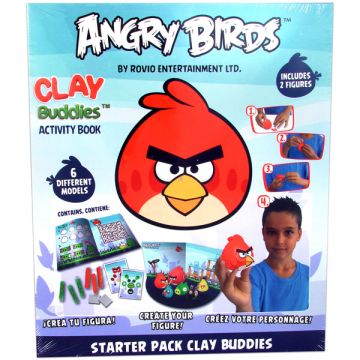 Angry Birds: Gyurma madár kezdő szett - fekete és nagy tesó piros madár