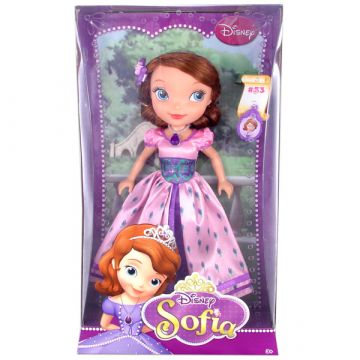 Disney hercegnők: Sofia 25 cm-es baba rózsaszín virágos ruhában