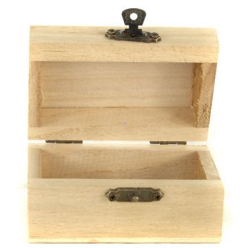 Okrasna lesena mini škatla - .slika