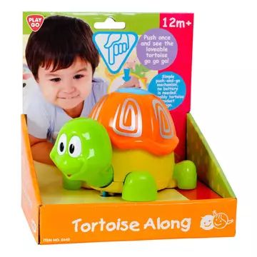 Die Schildkröte drückt und bewegt sich Babyspielzeug. - . bild aus