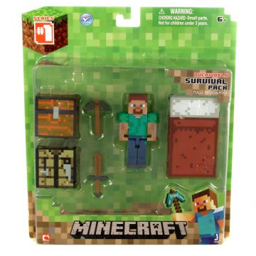 Minecraft: Túlélőkészlet Steve figurával