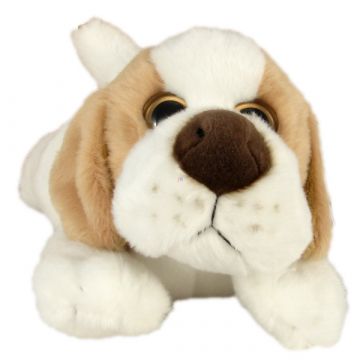 Beagle pes 30 cm ležeča plišasta figura - .slika