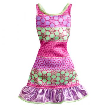 Barbie: Čudovite in modne obleke - zelena-roza obleka - .slika