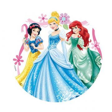 Disney Princess: užitni okrasni sladkorni papir na torti - .slika