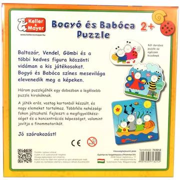 Bogyó si Babóca: Puzzle Baby cu 2-4-6 piese - .foto