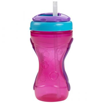 Fisher-Price: Potovalna skodelica 236 ml z dvema ročajema - roza - .slika