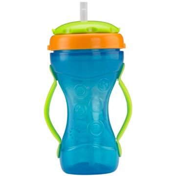 Fisher-Price: Potovalna skodelica 236 ml z dvema ročajema - modra - .slika