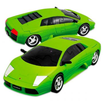 Eureka 64-delni Lamborghini Murciélago 3D puzzle - zelena - .slika