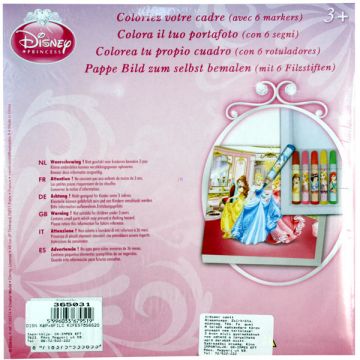Disney Princeske barvna slika s 6 flomastri - .slika
