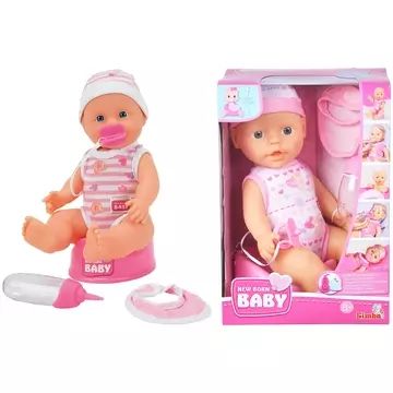 Nyfødt baby interaktiv dukke - 30 cm - .billede