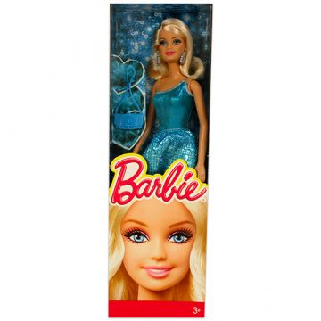 Barbie: Parti Barbie - kék csillogó ruhában