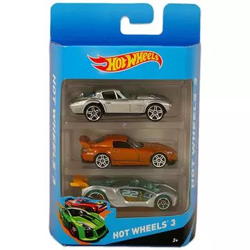 Hot Wheels: carrinhos - conjunto com 3 unidades, vários modelos - .Imagem